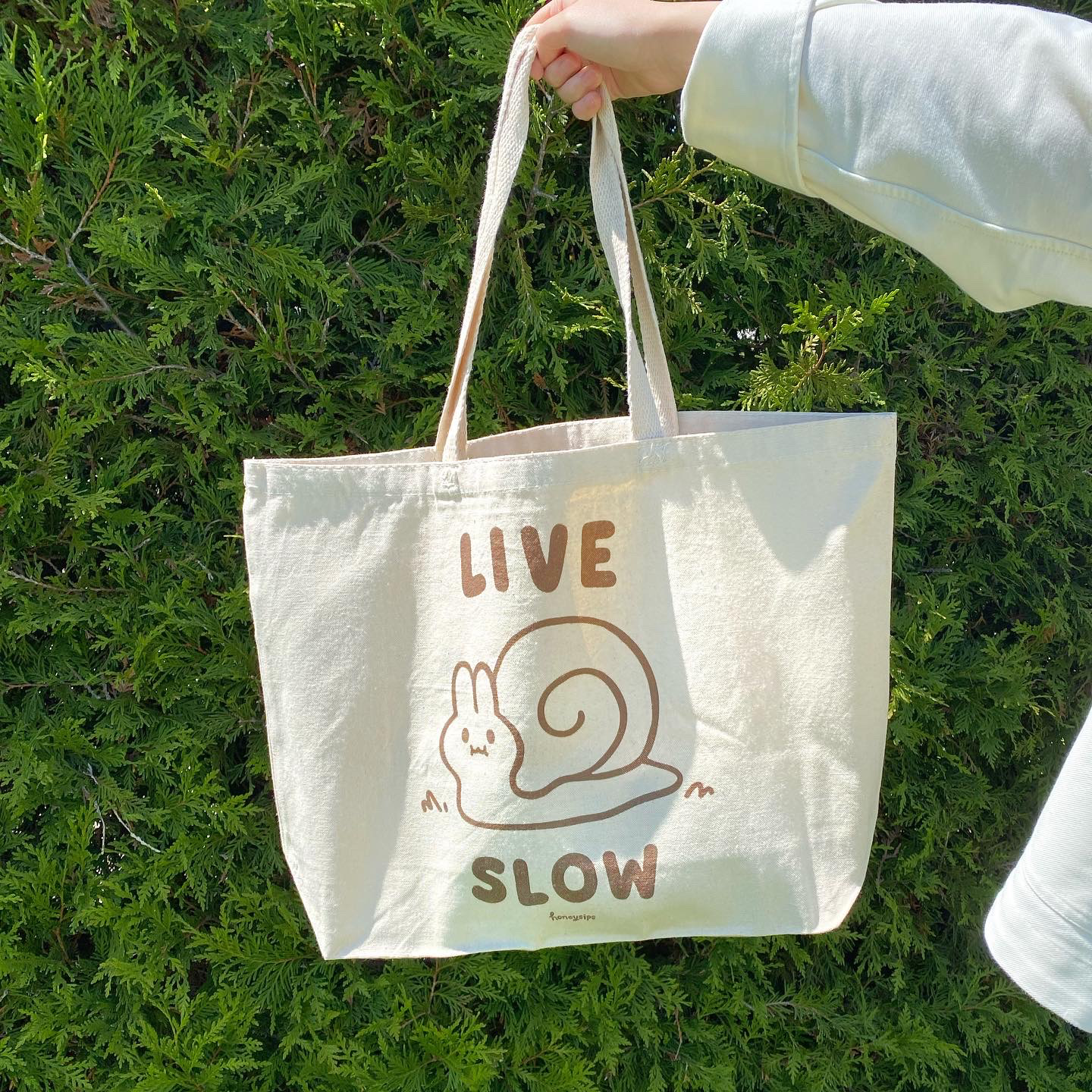 ✿SECONDS✿ Live Slow Jumbo Tote Bag