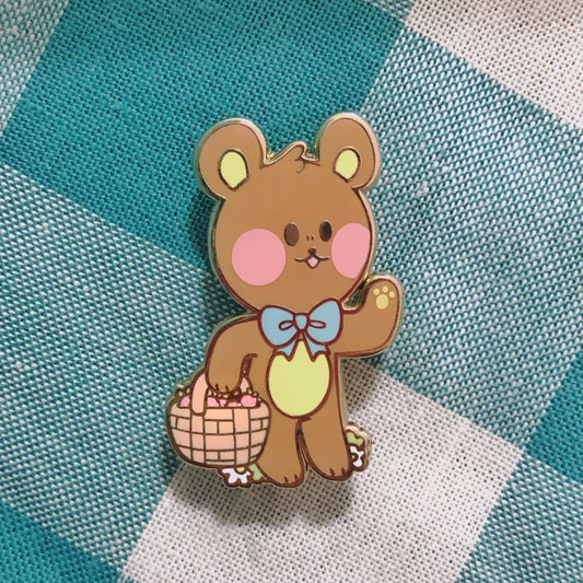 Strawberry Bear Pin